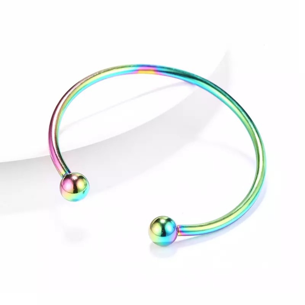 Women Stainless Steel Fit Bangle Bracelet - Picture 4 of 8